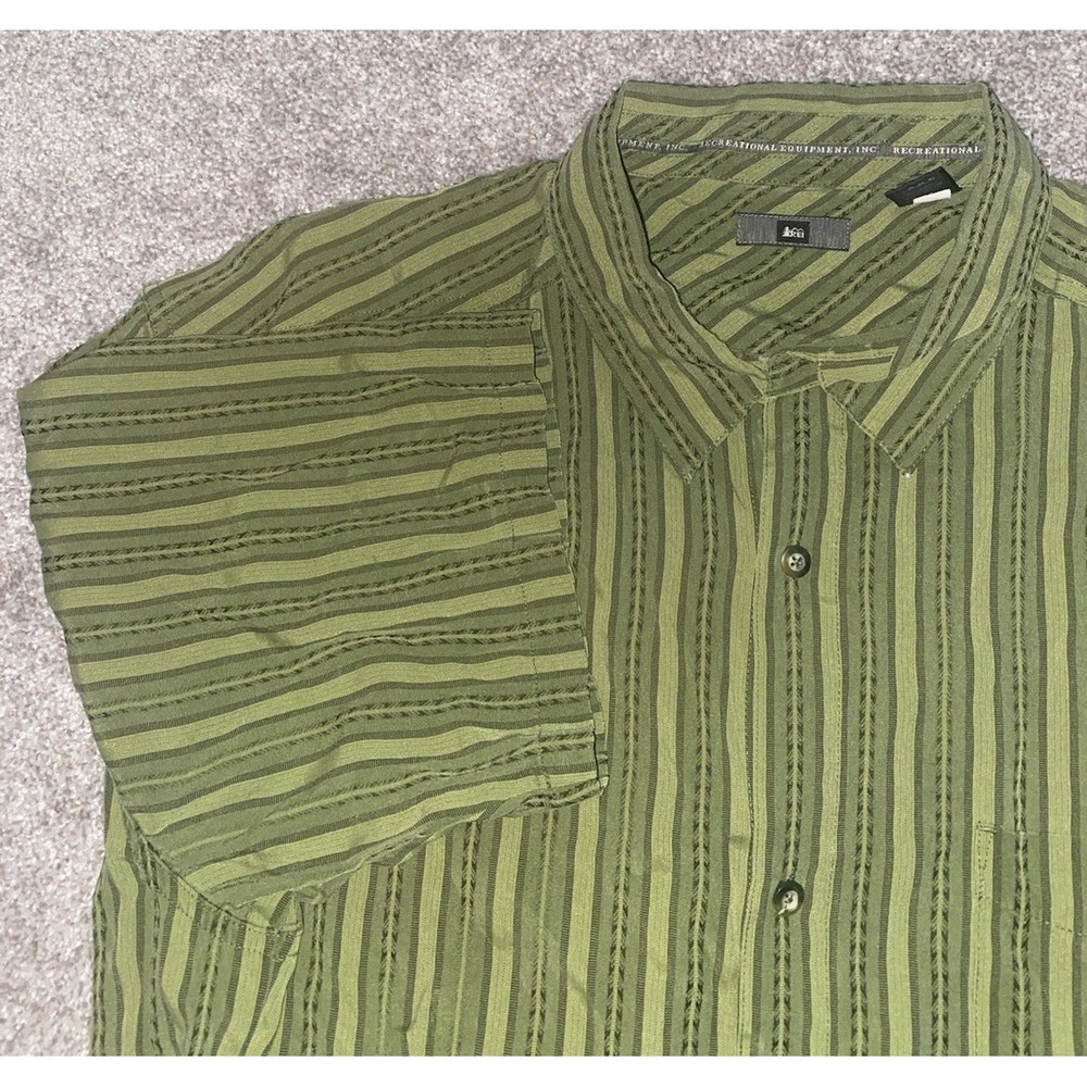 REI Co-op Checkered Flannel Shirt Men's XXL‎ Performance Hiking Stretch Striped